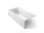 KOHLER K-1125-LA-0 Archer 72" X 36" Alcove Bath, Left Drain - White