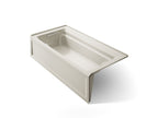 KOHLER K-1125-LAW-96 Archer 72" X 36" Alcove Bath With Bask Heated Surface, Left Drain - Biscuit