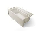 KOHLER K-1125-RA-96 Archer 72" X 36" Alcove Bath, Right Drain - Biscuit