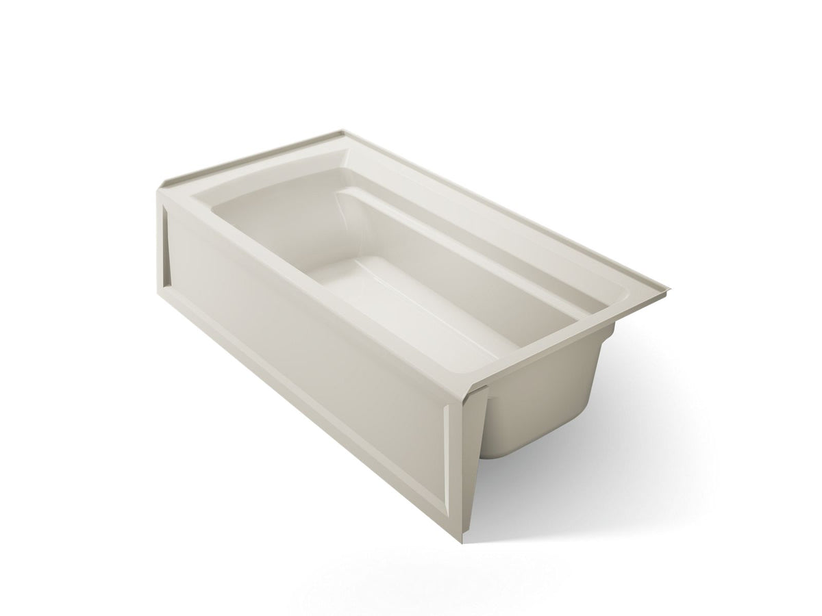 KOHLER K-1125-RA-96 Archer 72" X 36" Alcove Bath, Right Drain - Biscuit