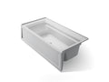 KOHLER K-1125-RAW-95 Archer 72" X 36" Alcove Bath With Bask Heated Surface, Alcove, Right Drain - Ice Grey
