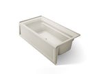 KOHLER K-1125-RAW-96 Archer 72" X 36" Alcove Bath With Bask Heated Surface, Alcove, Right Drain - Biscuit