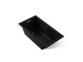 KOHLER K-1130-W1-7 Underscore 60" X 32" Drop-In Bath With Bask Heated Surface - Black Black