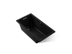 KOHLER K-1130-W1-7 Underscore 60" X 32" Drop-In Bath With Bask Heated Surface - Black Black