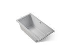 KOHLER K-1130-W1-95 Underscore 60" X 32" Drop-In Bath With Bask Heated Surface - Ice Grey