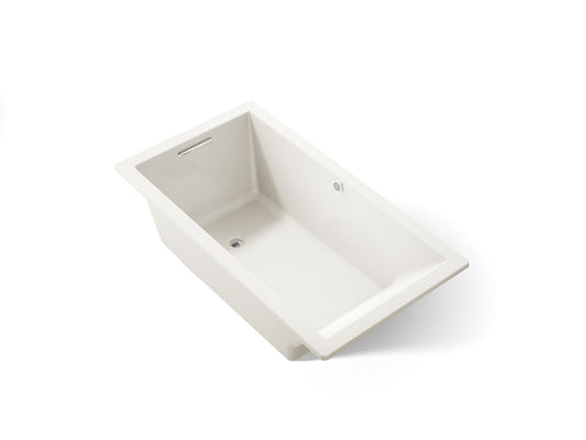 KOHLER K-1136-W1-96 Underscore 66" x 36" drop-in bath with Bask heated surface - Biscuit