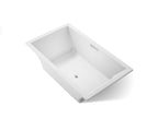 KOHLER K-1137-W1-0 Underscore 72" X 42" Drop-In Bath With Bask Heated Surface - White