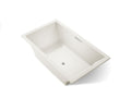 KOHLER K-1137-W1-96 Underscore 72" X 42" Drop-In Bath With Bask Heated Surface - Biscuit
