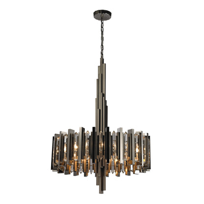 ELK SIGNATURE 1140-016 Industrialist 30'' Wide 8-Light Pendant - MatteBlack Nickel