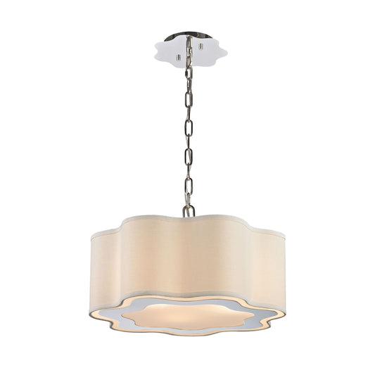 ELK SIGNATURE 1140-018 Villoy 18'' Wide 3-Light Pendant - Polished Nickel