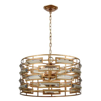 ELK SIGNATURE 1141-031 Metro 22'' Wide 5-Light Pendant - Gold Leaf