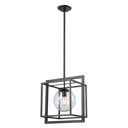 ELK SIGNATURE 1141-064 Beam Cage 15.5'' Wide 1-Light Pendant - Oil Rubbed Bronze