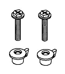 KOHLER Toilet Seat Hardware Kit, K-1141144