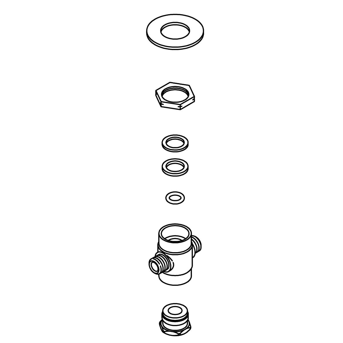 KOHLER Tee Hardware Kit, K-1141827