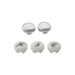 MOEN 114324 Handle Cap Kit - Chrome