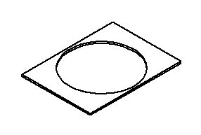 KOHLER Gasket, Drain Flange Insert, K-1143287