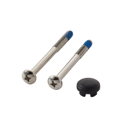 MOEN 114343WR Polished Brass Handle Cap and Screw - Wrought Iron