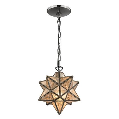 MARKETPLACE 1145-009 Moravian Star 9'' Wide 1-Light Mini Pendant - Oil Rubbed Bronze