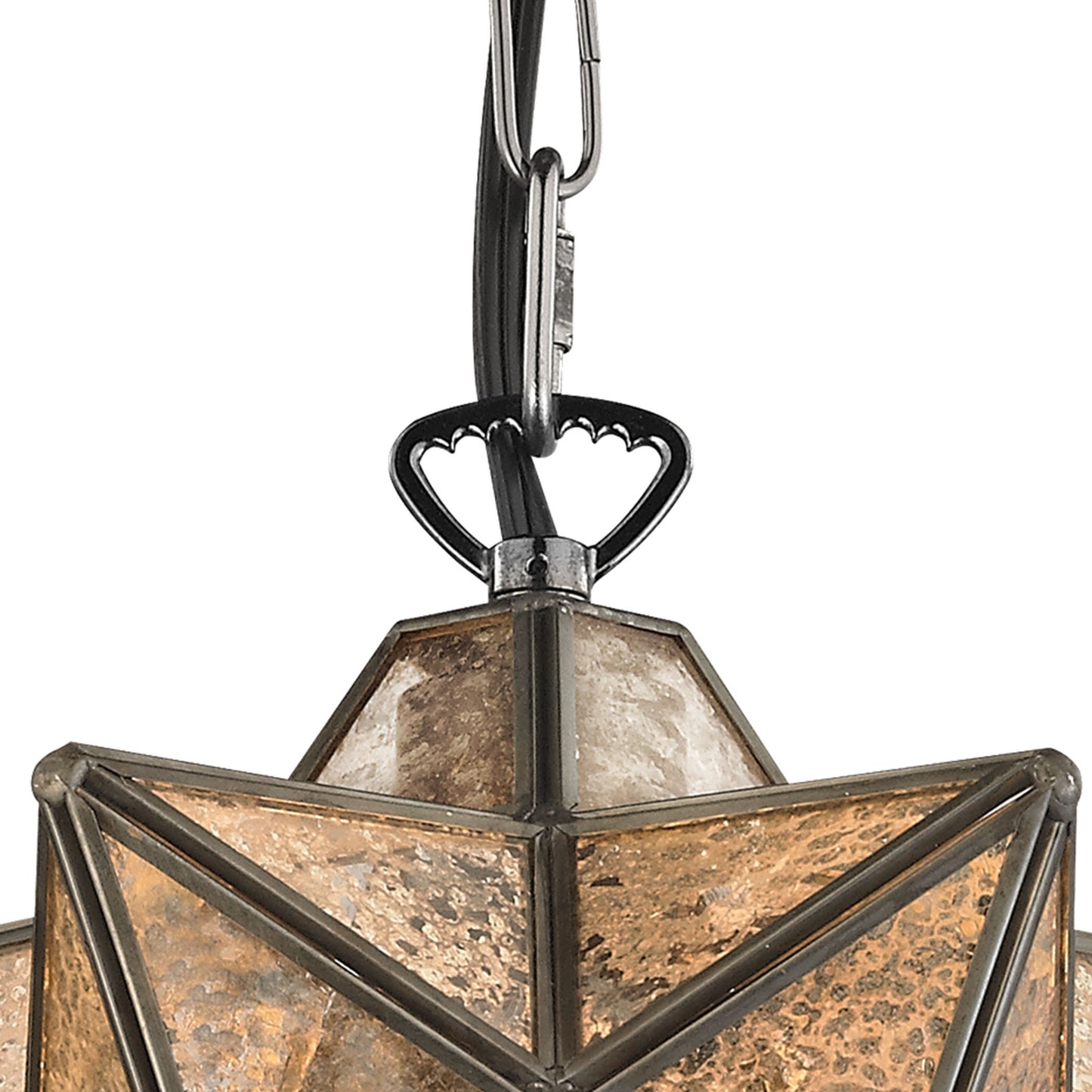 MARKETPLACE 1145-009 Moravian Star 9'' Wide 1-Light Mini Pendant - Oil Rubbed Bronze