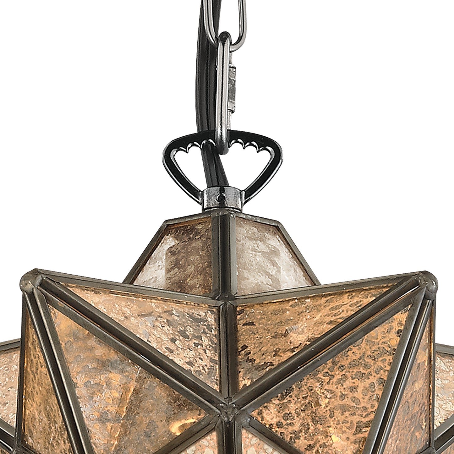 MARKETPLACE 1145-009 Moravian Star 9'' Wide 1-Light Mini Pendant - Oil Rubbed Bronze