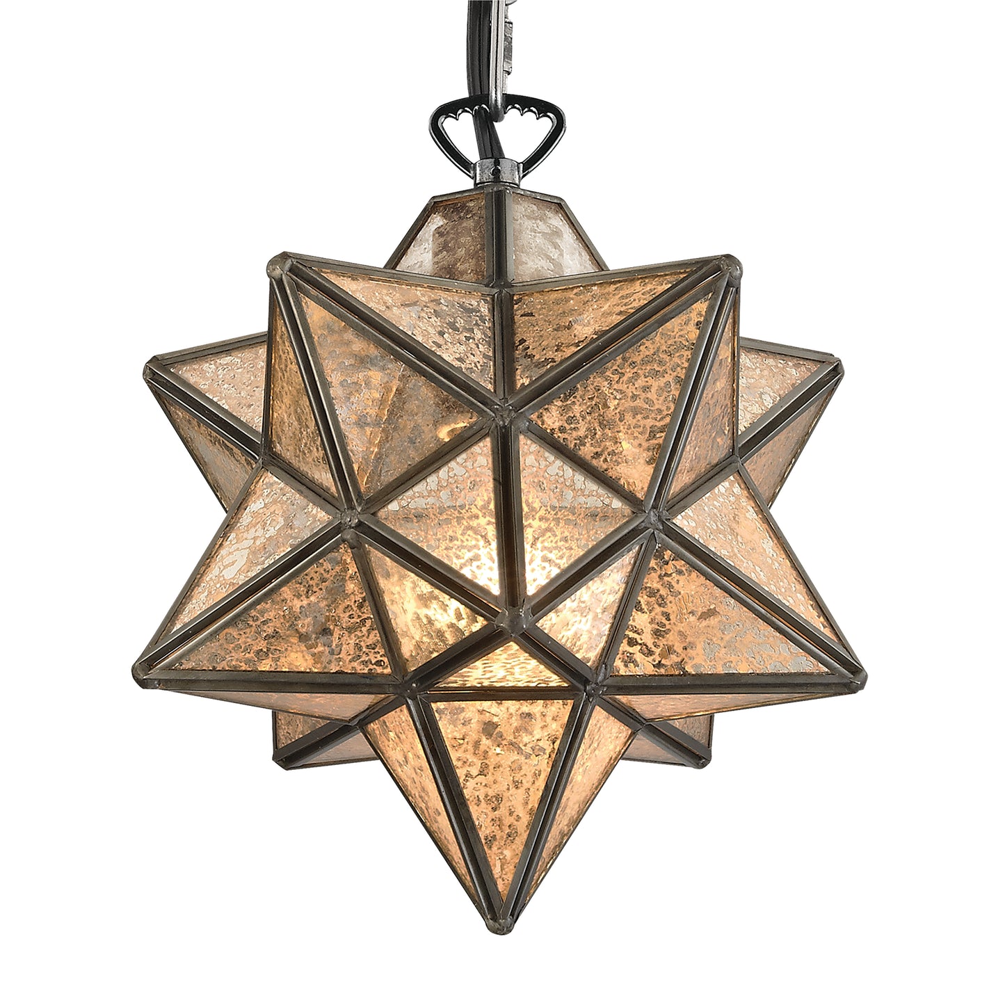 MARKETPLACE 1145-009 Moravian Star 9'' Wide 1-Light Mini Pendant - Oil Rubbed Bronze