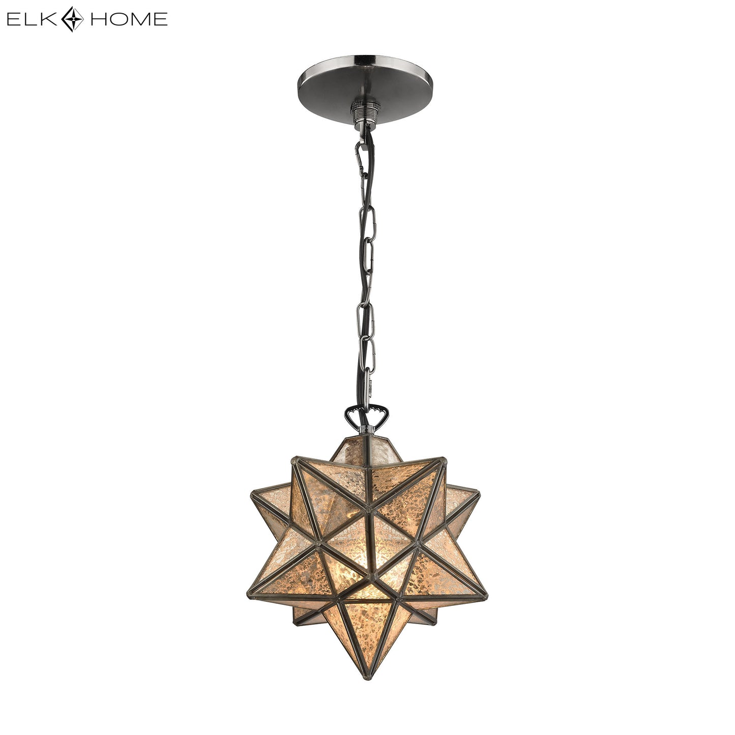 MARKETPLACE 1145-009 Moravian Star 9'' Wide 1-Light Mini Pendant - Oil Rubbed Bronze