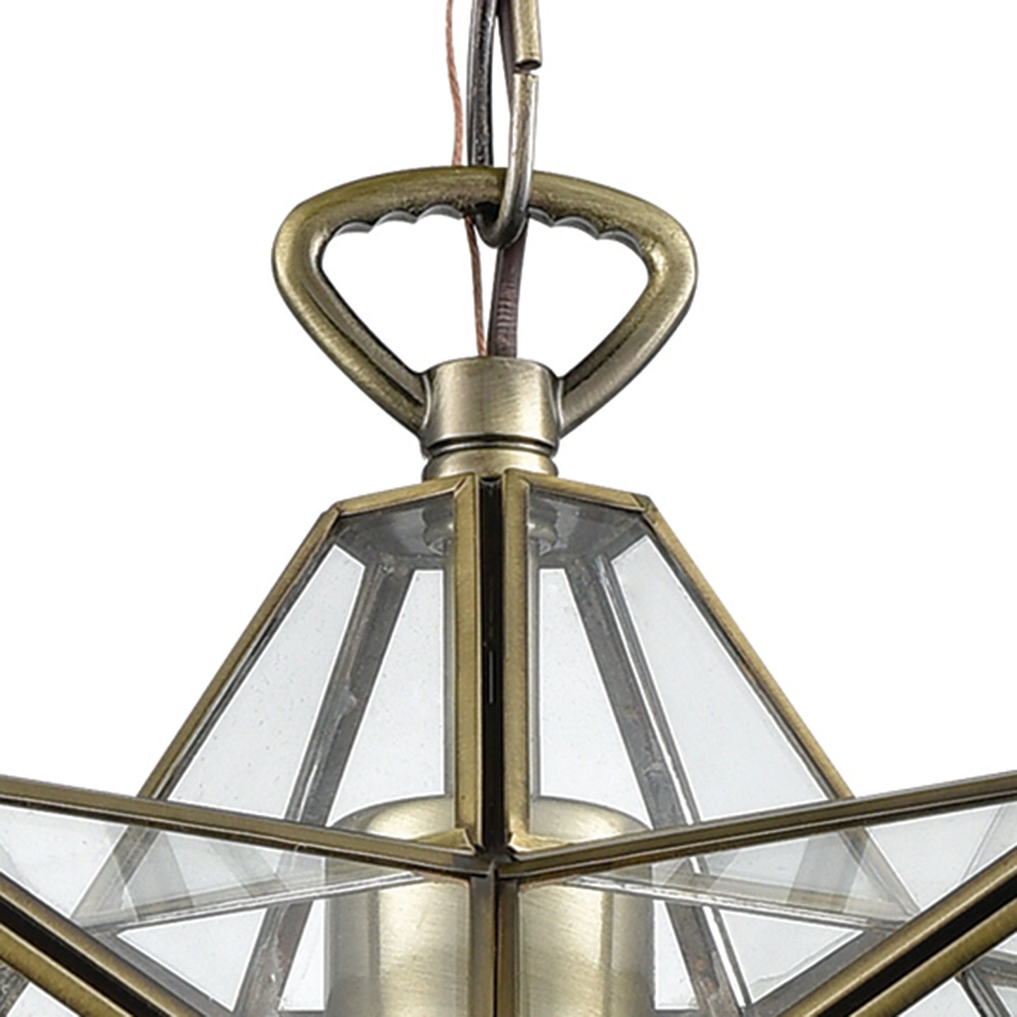 MARKETPLACE 1145-020 Moravian Star 12'' Wide 1-Light Mini Pendant - Antique Brass