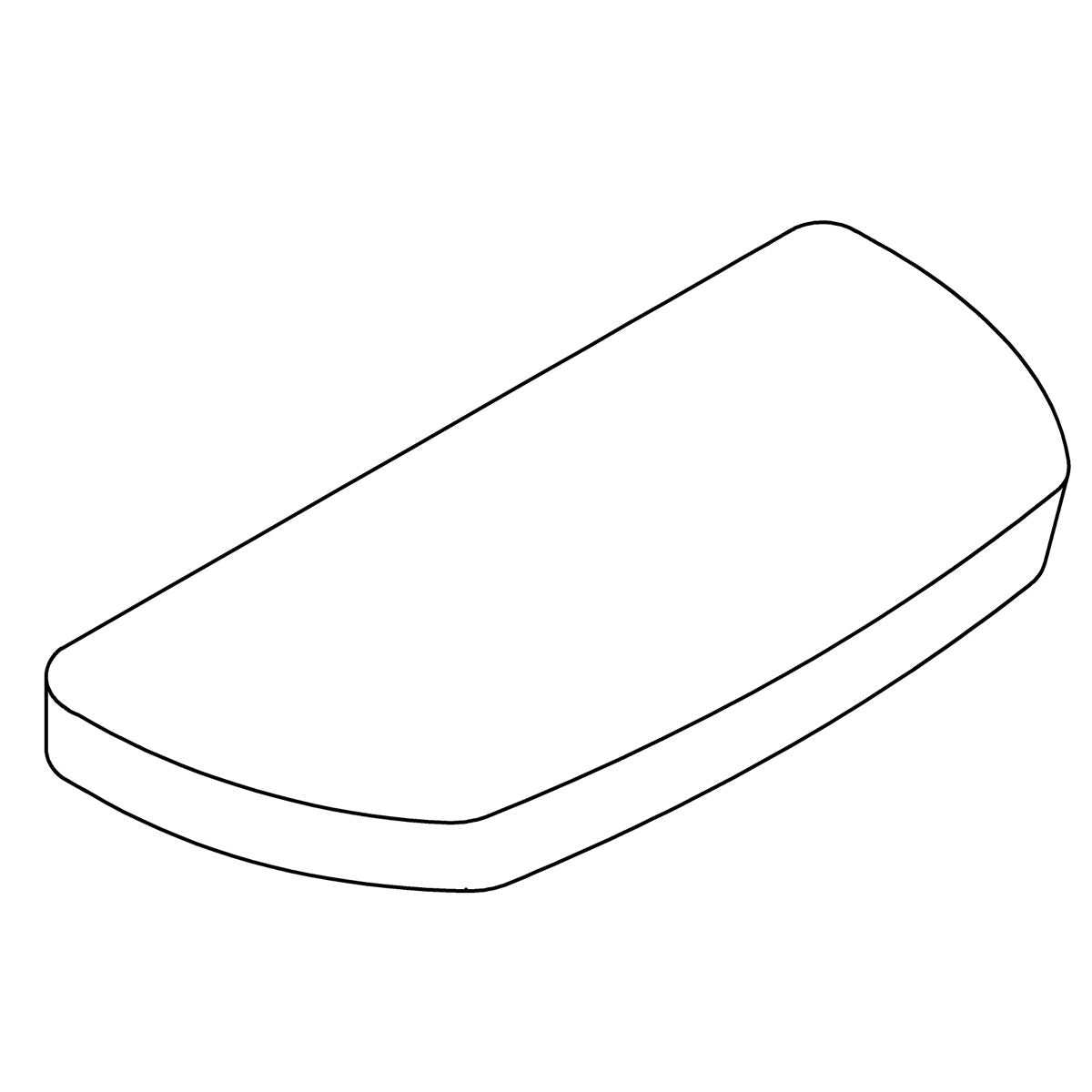 KOHLER Cover, Tank, Toilet - Black Black, K-1145223-7