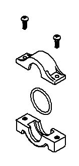 KOHLER SPR SADDLE CLAMP KIT, K-1145553