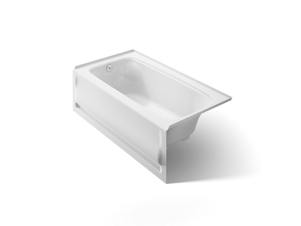 KOHLER K-1150-LA-0 Bancroft 60" X 32" Alcove Bath, Left Drain - White
