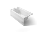 KOHLER K-1150-LA-0 Bancroft 60" X 32" Alcove Bath, Left Drain - White
