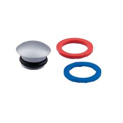 MOEN 115034BC Handle Cap Kit - Brushed Chrome