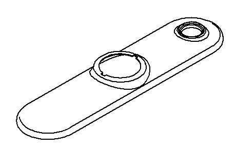 KOHLER Escutcheon With Ss Hole - Vibrant Brushed Bronze, K-1151403-BV