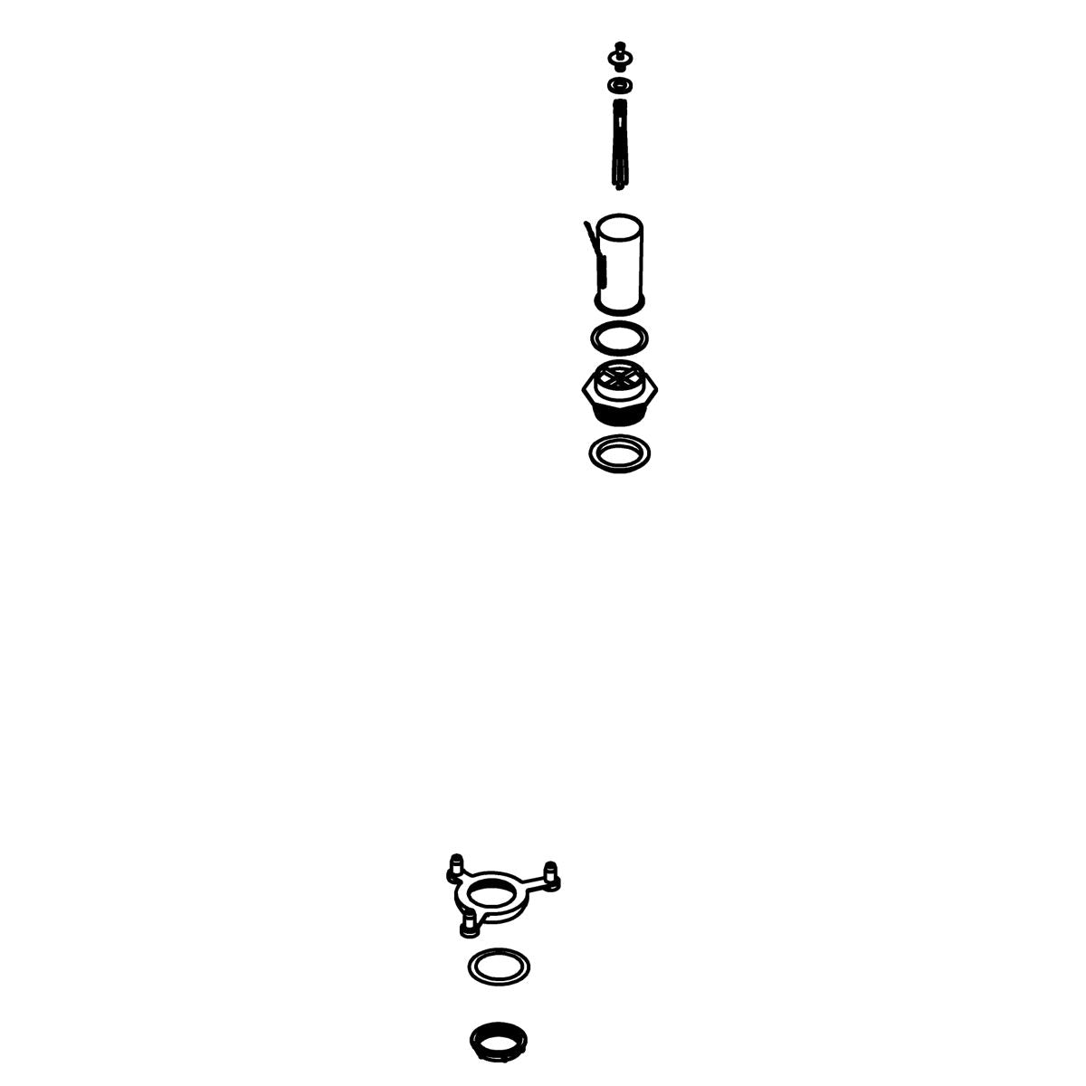 KOHLER FLUSH VALVE KIT, 1.28, K-1151862
