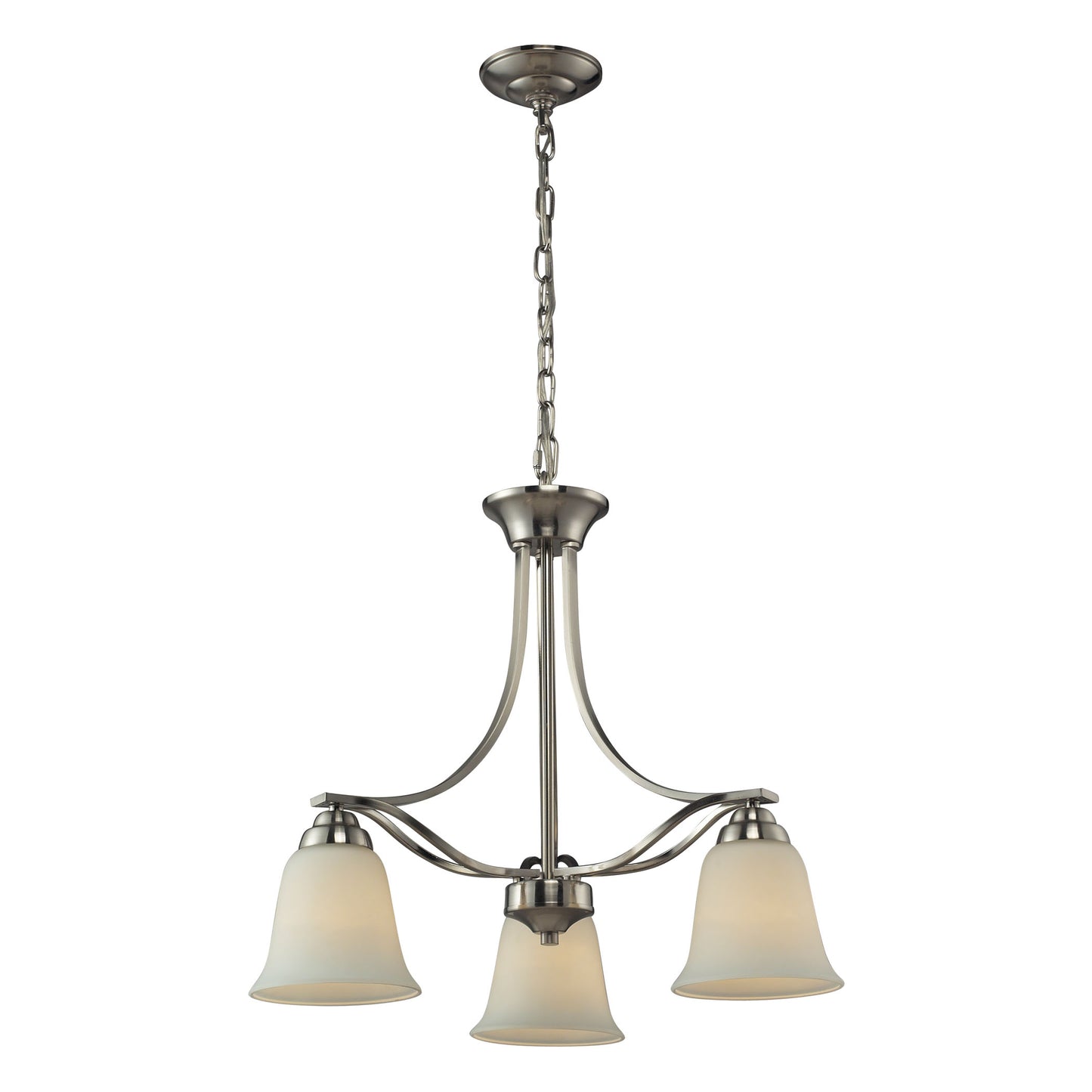 ELK SHOWROOM 11522/3 3 Light Chandelier In Brushed Nickel