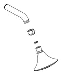 KOHLER Showerhead And Arm Kit, S.F. - Polished Chrome, K-1152954-CP