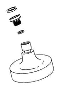 KOHLER Showerhead/Arm Adapter Kit - Vibrant Brushed Nickel, K-1153443-BN