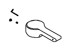 KOHLER Kit, Handle - Polished Chrome, K-1155854-CP