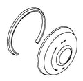 KOHLER Escutcheon Assembly - Brushed Chrome, K-1157371-G