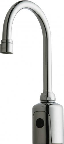 Chicago Faucets 116.213.Ab.1T Hytronic Ble Gooseneck Dc Int Mix