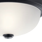 KICHLER 8111BK 11.25" 2 Light Flush Mount Black