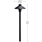 KICHLER 15478BKT 12V 6.75" Path Light Textured Black