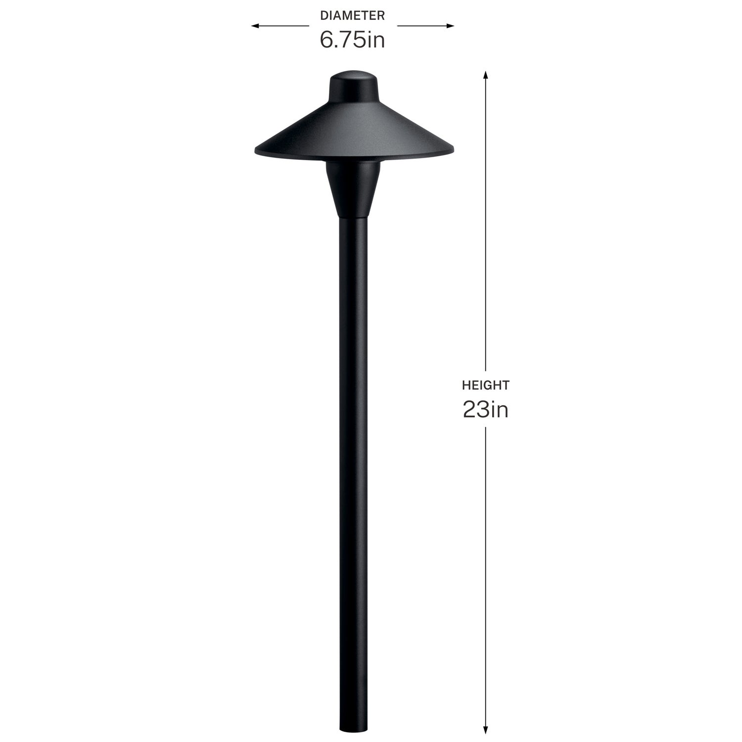 KICHLER 15478BKT 12V 6.75" Path Light Textured Black