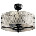 KICHLER 300041SBK Eyrie 13"Ceiling Fan Satin Black