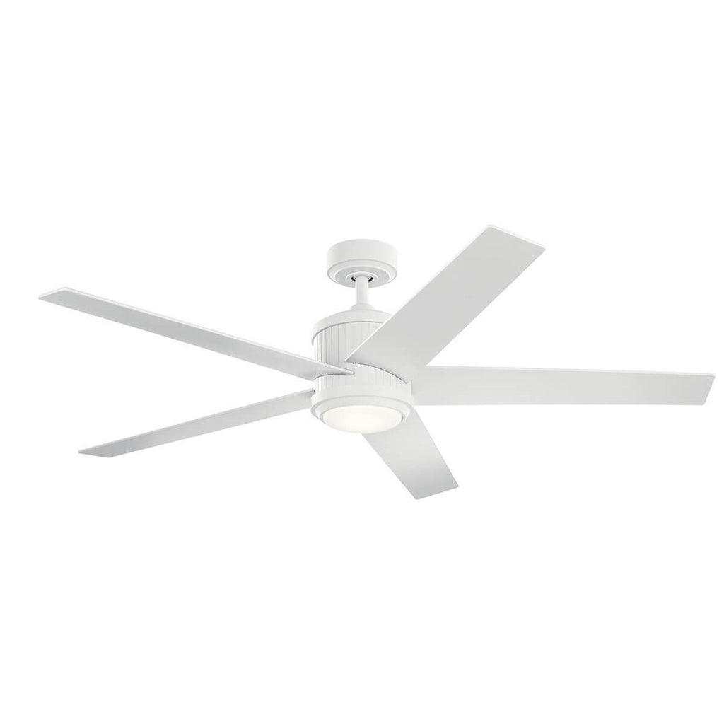 KICHLER 300044MWH Brahm Led 56" Ceiling Fan Matte White