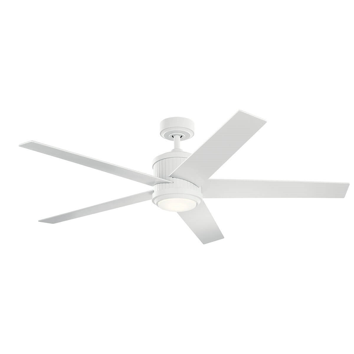 KICHLER 300044MWH Brahm Led 56" Ceiling Fan Matte White