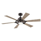 KICHLER 300241AVI Iras Led 52" Ceiling Fan Anvil Iron