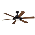 KICHLER 300241DBK Iras Led 52" Ceiling Fan Distressed Black