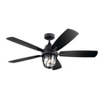 KICHLER 310073DBK Lydra LED 52" Ceiling Fan Distressed Black