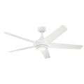 KICHLER 330089WH Kapono 52 Inch Led Ceiling Fan In White With Frosted White Polycarbonate Lens